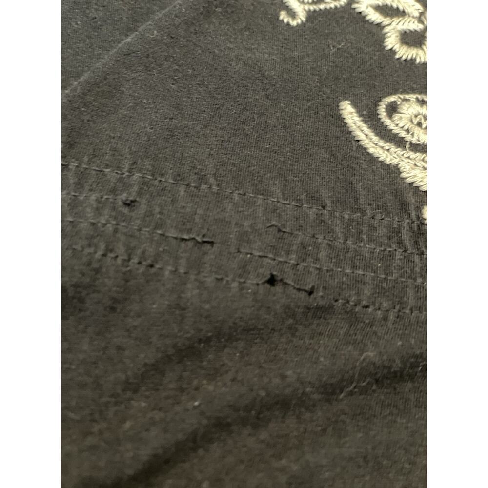 Johnny Was Dress Size Small Black Floral Embroidered V-Neck Boho Fairy Party - Picture 12 of 13